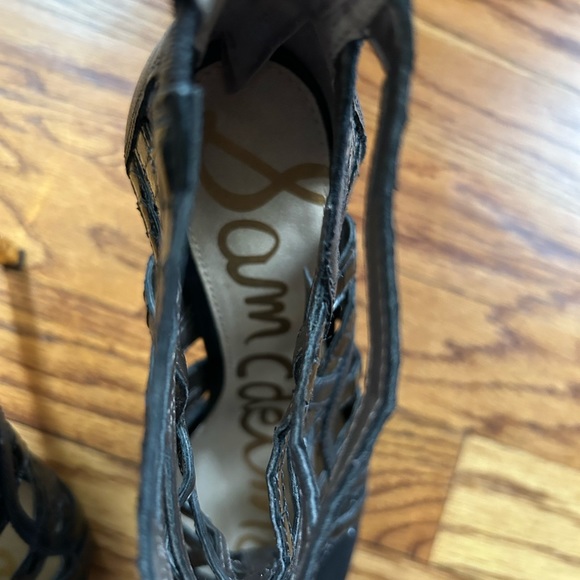 Sam Edelman Sydney Leather Suede Caged Pumps EUC - Picture 12 of 14